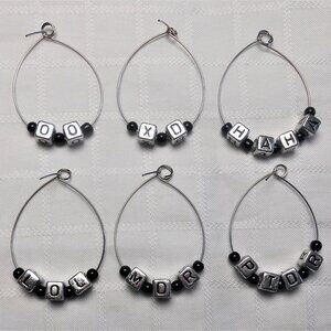 No. 3 - Handmade identifiers for wine glasses or stemmed glasses